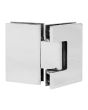 Bisagra para baño vidrio a vidrio a 180° cromo SH330-C Axcent
