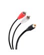 Cable RCA 2 plug a jack de 15 cm, ultradelgado 255-025 Steren