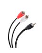 Cable plug 3,5 mm a 2 plug RCA de 1,8 m, ultradelgado 255-045 Steren