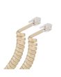 Cable espiral telefónico plug a plug para auricular de 2,1 m marfil 302-007 Steren