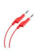 Cable Plug a Plug tipo BANANA, color rojo PUN-020R Steren