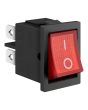 Switch miniatura, de balancín, de 1 polo, 1 tiro, 2 posiciones, con piloto BTS-15 Steren