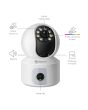 Cámara de seguridad Wi-Fi de doble lente 2 Mpx robotizada con seguidor de movimiento CCTV-222 Steren