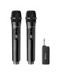 Sistema de 2 micrófonos inalámbricos y receptor, con batería recargable MIC-288R Steren