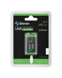 Batería cuadrada recargable USB Li-Ion tipo 9V de 3600 mWh BAT-LI-9V USB Steren