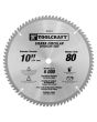 Disco sierra para corte de aluminio y plástico 10" x 80 D TC2331 Toolcraft