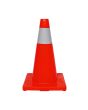 Cono de PVC 70 cm con cinta reflejante TC4000 Toolcraft