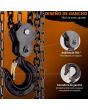 Garrucha triangular de 2 Toneladas con 6 metros de cadena HL-2T6M TEENO