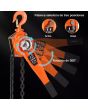 Polipasto manual 2 toneladas SB2T3M TEENO