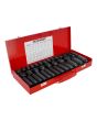 Juego de dados de impacto milimétricos 35 piezas GW-LS0035 DEWINNER