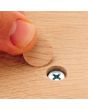 Tapa adherible maple para tornillo