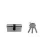 Cilindro 60 mm llave / lave niquelado T5 Tesa
