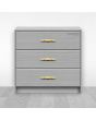 Jaladera Zara 60 mm latón brillante HE-810-03 Arte Fino