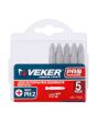 Puntas Phillips PH2 para desarmador de 2" con 5 piezas 12380 Veker