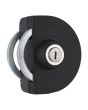 Cerradura de gancho con contra para muro negro mate XH2801N Axcent