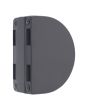 Cerradura de gancho con contra para puerta de vidrio negro mate XH82803B Axcent