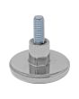 Nivelador níquelado con tornillo de 3/8" x 50 mm tipo knoll 166026 Rish