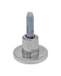Nivelador chico niquelado con tornillo de 5/16" x 30 mm tipo Junior 166323 Rish