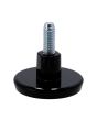 Nivelador negro con tornillo de 3/8" x 50 mm tipo knoll 166070-N Rish