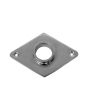 Soportes fijos rectangulares para tubo 1" cromo Lusar