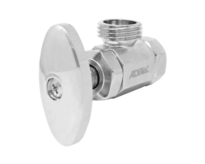 Llave angular compacta, tipo barrilito sin contratuerca 1/2" x 1/2" 1013 Adir