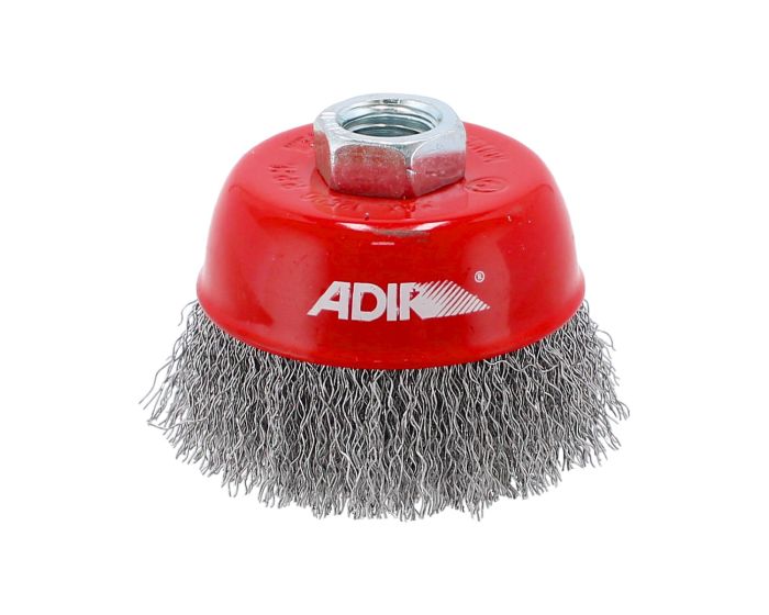 Carda de copa alambre ondulado fino 3" 10669 Adir