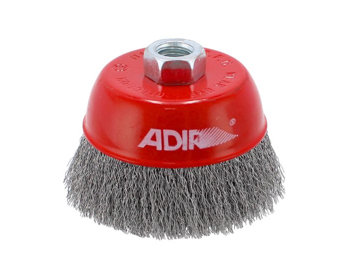 Carda de copa alambre ondulado fino 4" 10670 Adir