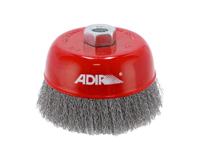 Carda de copa alambre ondulado fino 5" 10671 Adir