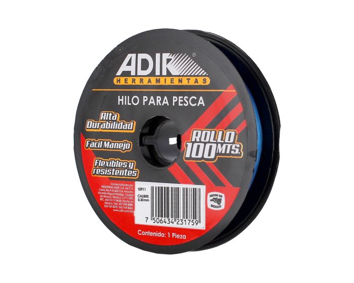 Hilo para pesca calibre 0.30 mm de 100 metros 10911 Adir