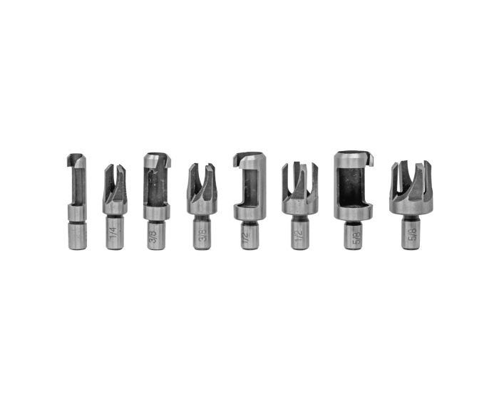 Juego de 8 brocas clavacote sacabocado para madera 11533 Adir
