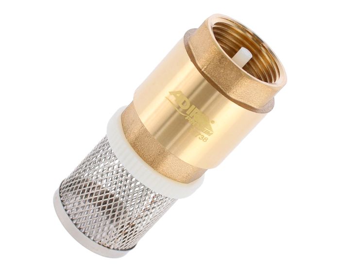 Válvula de pie pichancha 3/4" con rejilla de acero inoxidable 11738 Adir