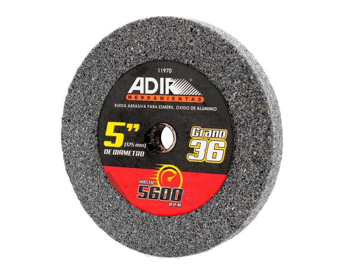 Rueda abrasiva para esmeril 5" grano 36 11970 Adir