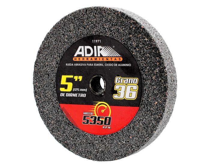 Rueda abrasiva para esmeril 5" grano 36 11971 Adir