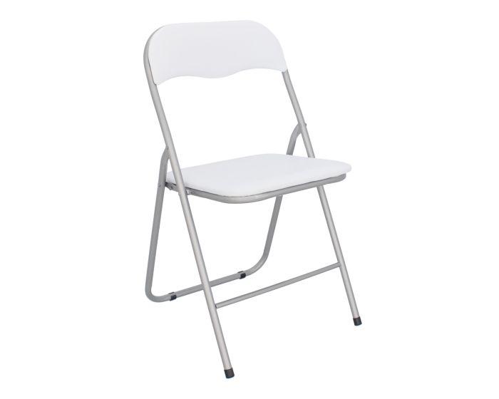 Silla plegable acojinada color blanco 12152 Deco Hogar