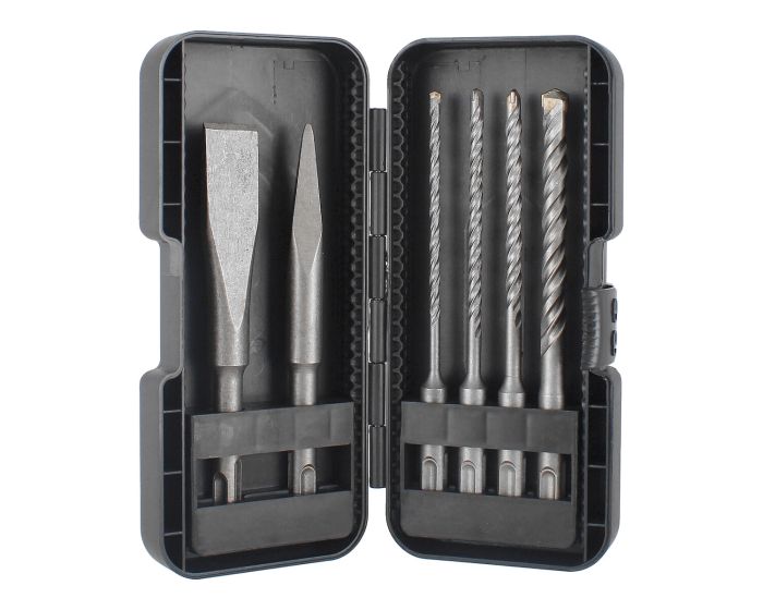 Juego de brocas y cinceles SDS PLUS 6 piezas 12563 Adir