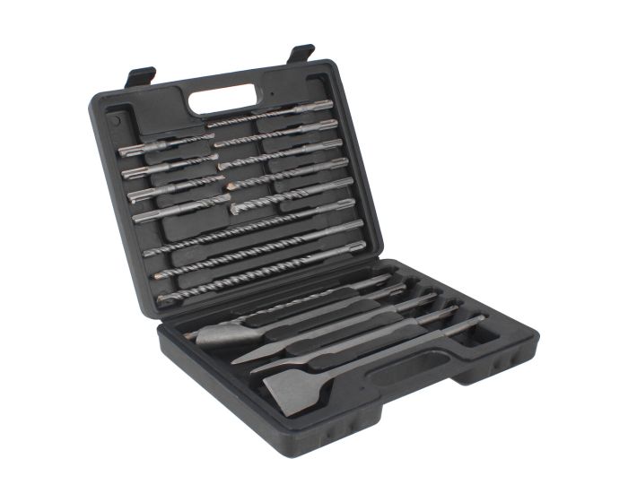Juego de brocas y cinceles SDS PLUS 17 piezas 12565 Adir