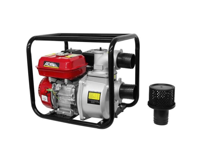 Motobomba autocebante para agua con motor a gasolina 7.5 HP 126 Adir