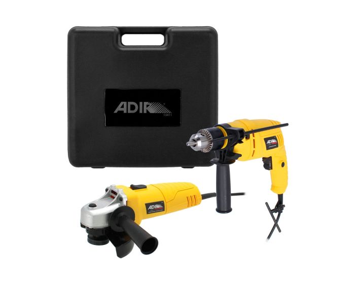 Kit de rotomartillo + esmeriladora 500 W 13411 Adir