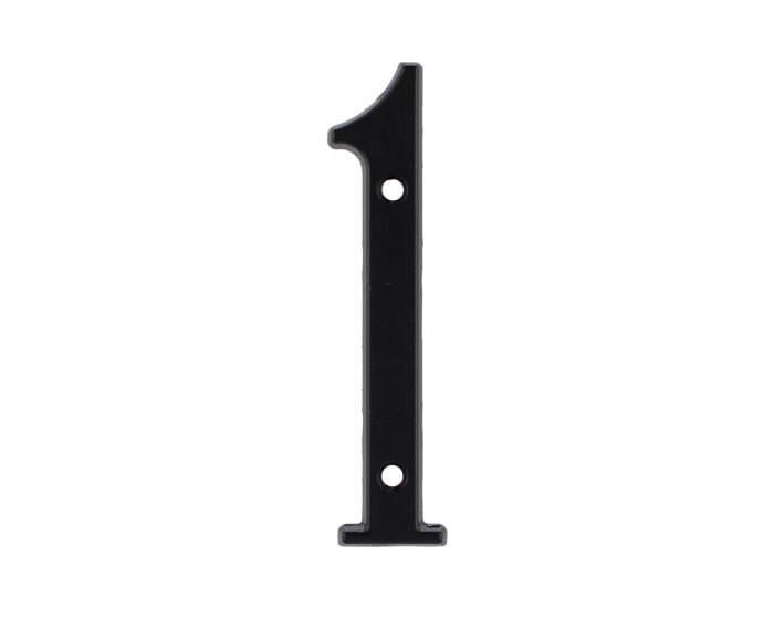 Número "1" de latón sólido 4" Negro 13657 Adir