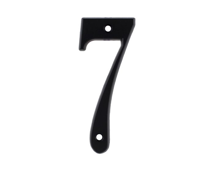 Número "7" de latón sólido 4" Negro 13663 Adir