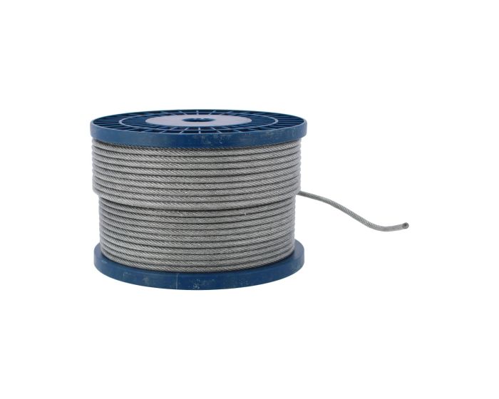 Cable de acero con forro galvanizado 1/8" x 3/16" x 75 metros 13902 Adir