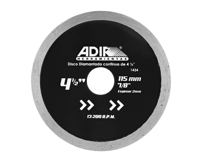 Disco diamantado continuo de 4-1/2" 1434 Adir