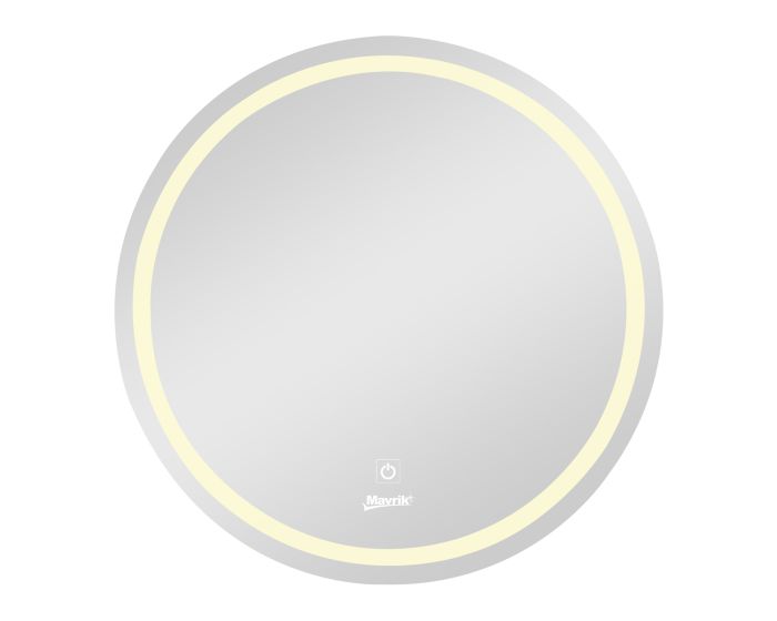 Espejo circular de pared con luz LED 60 cm 14448 Mavrik