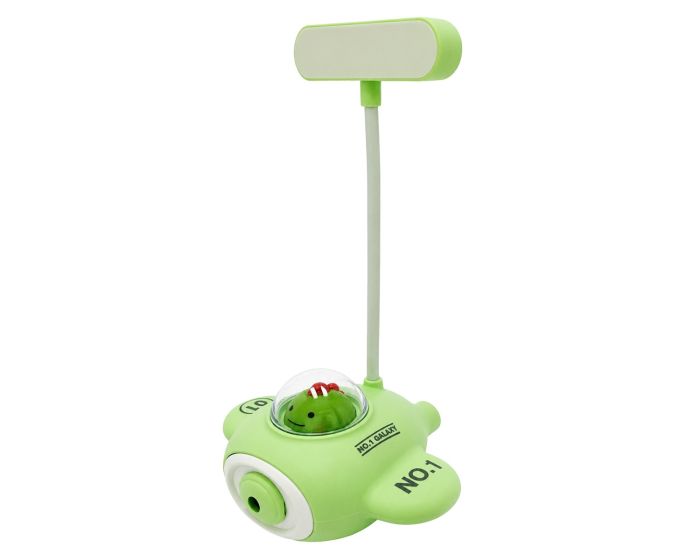 Luminario Infantil LED para buró (Aeronave) con Sacapuntas Verde 14514 Mavrik