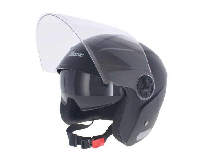 Casco para moto 3/4 abierto mediano negro 14701 Mavrik