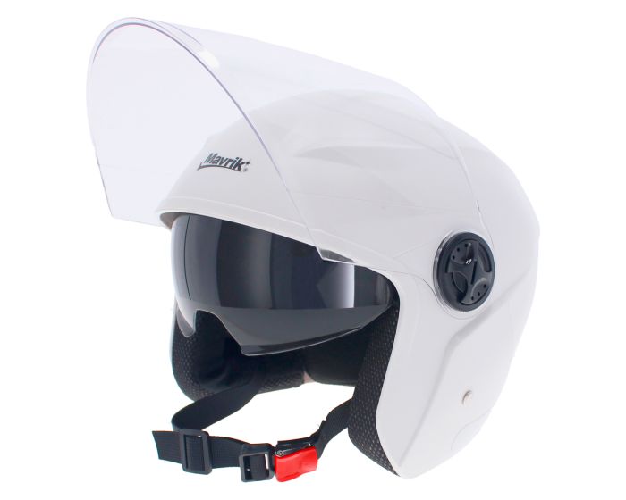 Casco para moto 3/4 abierto grande blanco 14705 Mavrik