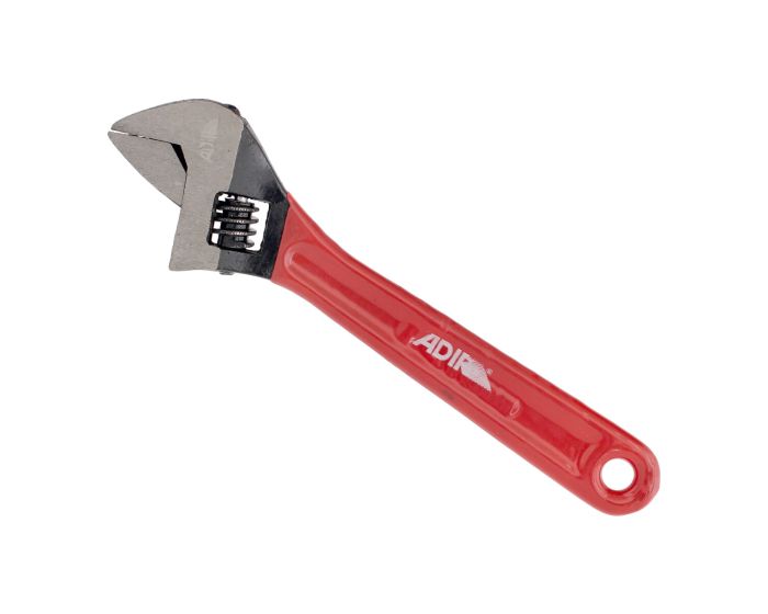 Llave ajustable (perico) pavonada con mango de vinil 8" 15425 Adir