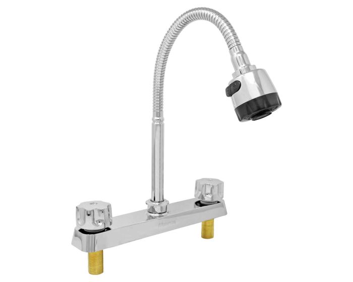 Mezcladora 8" para fregadero cuello flexible 16014 Maxflu