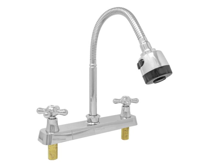 Mezcladora 8" para fregadero cuello flexible 16015 Maxflu