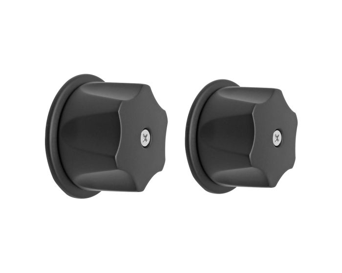 Juego de manerales para regadera negro mate 16019 Maxflu